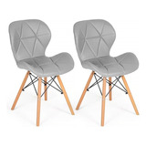 2 Cadeiras Jantar Bestchair Charles Eames Eiffel Slim Wood