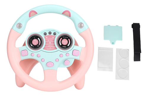 Volante Simulado Toy Co Driver Para Niños, Rosa, Educativo