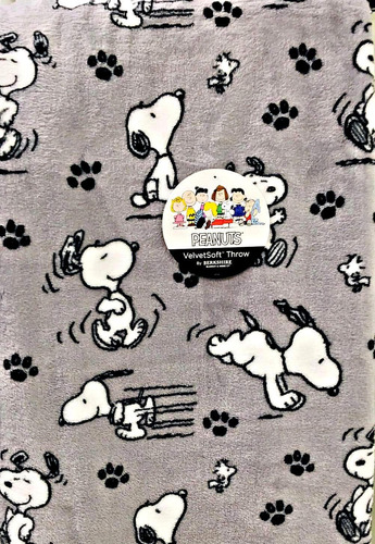 Snoopy Peanuts Gang Dance Manta De Terciopelo Suave De Berks