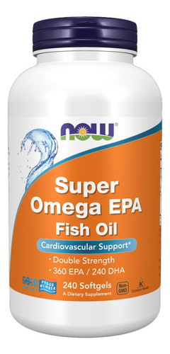 Super Ômega Now Foods 360 Epa / 240 Dha 240caps Importado