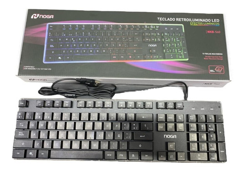 Teclado Gamer Retroiluminado Noga Nkb-560 Resistente Agua