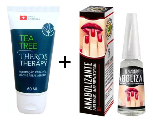 Creme Theros Therapy 60ml + Base Fortalecedora Pacstar 8 Ml
