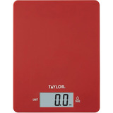 Taylor Precision Products Red - Báscula De Cocina Digital Ul