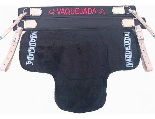 Kit Manta Cavalo Baixeiro+ Conjunto Cia E Peitoral Vaquejada