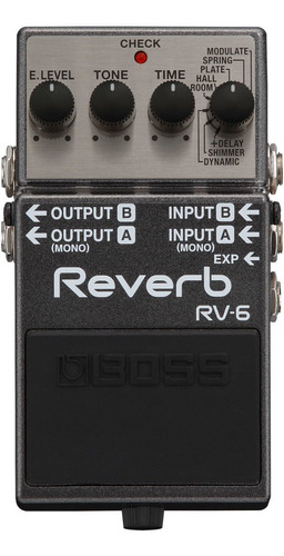 Pedal Compacto Reverb Boss Rv-6
