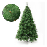 Árbol Navidad Artificial 210cm Soporte Metálico Verde/nevado