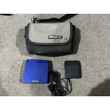 Game Boy Advance Sp Azul De Una Luz Con Estuche