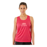 Musculosa Deportiva Vlack Mujer Cumin Fucsia Logo Fucsia