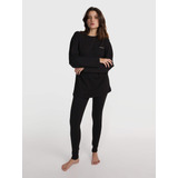 Pijama De Playera Y Pantalon Negro Calvin Klein De Mujer