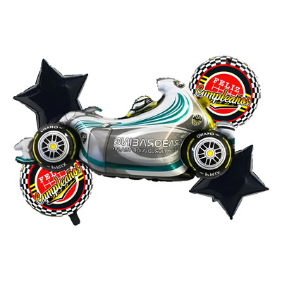 Set Globo Decoracion Festejo Auto De Carreras F1 | MercadoLibre