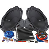 Combo Doble Subwoofer Rockford 12 Pulgadas Potencia 600w Kit