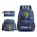 Mochila Neymar Tamanho 10, Conjunto De 3 Mochilas