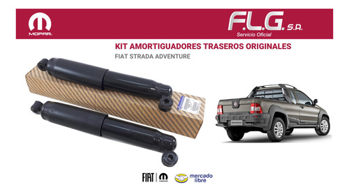 Kit Amortiguadores Traseros Strada Original Fiat 07/18 Foto 6