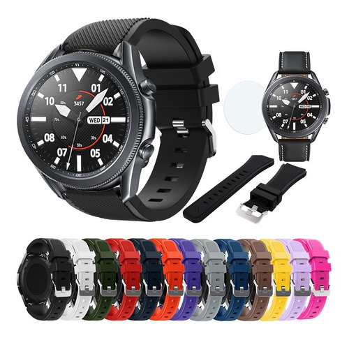 Kit 3 Correas Sport Silicon Para Galaxy Watch 3 45mm Mica