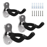 Set 3 Porta Guitarra Pared Colgador Metal Reforzado Elegante