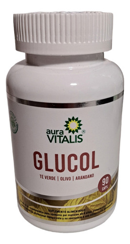 Glucol Auravitalis Para Diabetes, Antioxidante 90 Cápsulas Sabor Neutro