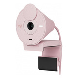 Web Câmera Logitech Brio 300 - Full Hd - Rosa - 960-001446
