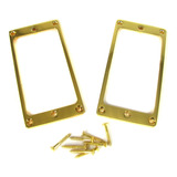 2-pack Oro De Tamaño Completo Flat Humbucker Anillos