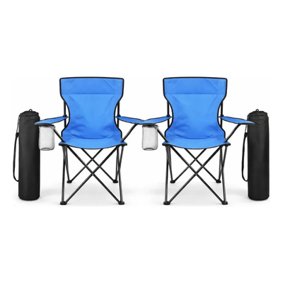 Silla Plegable Portatil De Playa Alberca Camping Pesca 2 Pz Azul | Envío gratis