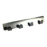 Percha 4 Ganchos Auto Adhesiva Acero Inoxidable  Suprabond 