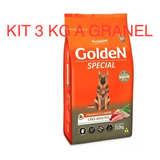 Kit 3 Kg Ração A Granel Golden Special Adultos Frango Carne