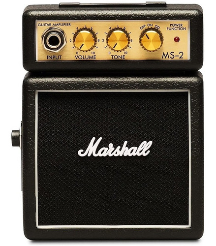Mini Amplificador De Guitarra Marshall Ms-2 1w 9v Vintage
