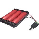Kit 3 Bateria 18650 3,7v 2600mah Li-on+ Suporte 11.1v + P4