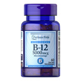 Vitamina B12 Sublingual 5000mcg 60 Tabletas