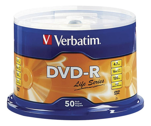 Dvd-r Virgen Marca Verbatim 50 Pzs