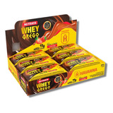 Whey Grego Barrinha Sabor Doce De Leite E Morango Display 12