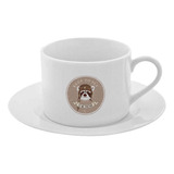 Taza Y Plato Desayuno Te Café Casco Piloto Cod A220