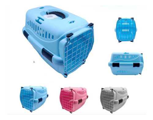 Caja Transportador Perro Canil Jaula Mascota Gato Mediano