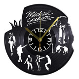 Reloj De Pared Disco Vinil Vinilo Acetato Michael Jackson 02