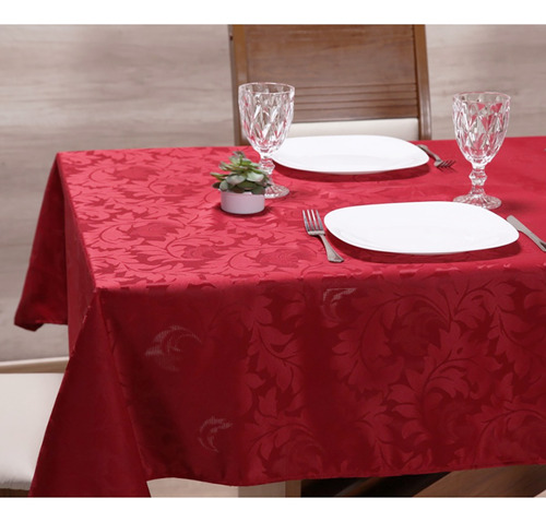 Toalha De Mesa Jacquard Glamour Mesa Grande 3,20m X 2,15m