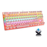 Teclado Mecanico Para Juegos, 87 Teclas/rgb/interruptor A...