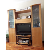 Mueble Living / Comedor Haya Trendy C/ Mesa Movil Para Tv