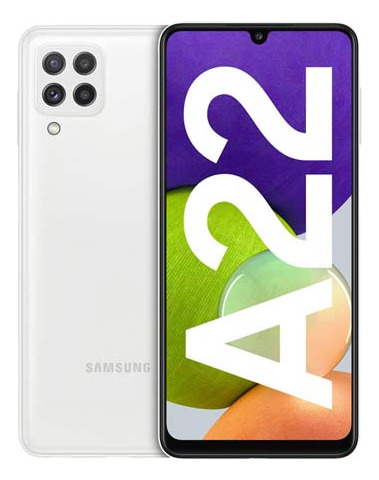 Celular Samsung A22 White. 1 Año De Uso Como Nuevo! C/2 Fund