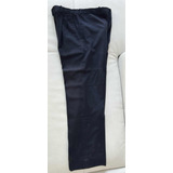 Pantalón Vestir Caballero Azul Marino 34 Barato Detalle