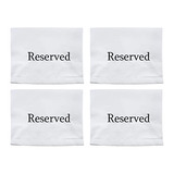 Telas Silla/banqueta Reservada (paquete De 4, Blancas);...