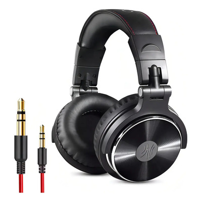 Auriculares Profesionales OneOdio Pro 10 DJ Monitor De Estudio Cable Doble Plug 3.5mm Y 6.3mm Sin Adaptador Drivers 50mm Bajos Potentes Plegables Con Micrófono Para Mezcla Producción Podcast Monitoreo | Envío gratis
