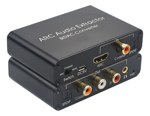 Adaptador De Audio Arc De 192 Khz, Extractor De Audio Digita