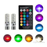 2 Cocuyos T10 Rgb 17 Colores Programables + Strober +control