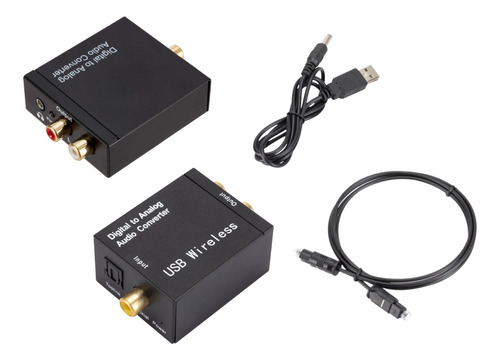 Convertidor De Audio Óptico A Rca Analogico+cable