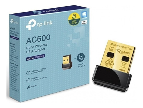 Adaptador Wifi Usb Dual Band Tp-link T2u Nano - Electromundo