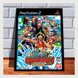 Quadro Decorativo Capa Gamer A4 25x33 One Piece Pirates Ps2