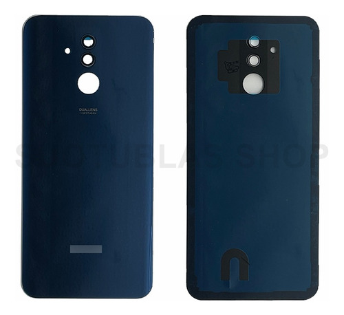 Tapa Trasera Y Cristal Cámara Para Huawei Mate 20 Lite Azul