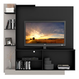 Rack Tv Columbia Negro/gris - Be Design