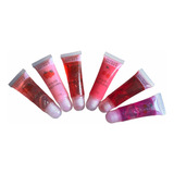 Pack 6 Brillos Labiales Para Niñas  Gloss Frutales, Glitter