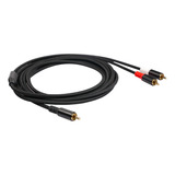 Cable De Audio Rca Macho Chapado De 6.5 Pies, Cable Dual Y R