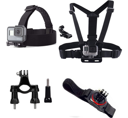 Kit De Acessórios Gopro Hero 10 9 8 Bike Pulso Peito Cabeça